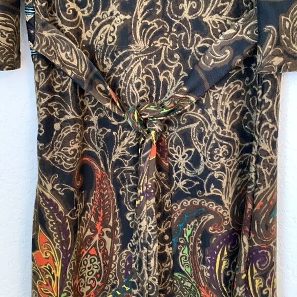 ANGIE  Multi Color Soft Dress. Size S - Picture 4 of 9